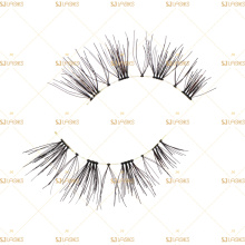 100% real human hair eyelashes OEM own brand eyelashes mink strip eyelashes